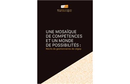 Le volume UNE MOSAÏQUE DE COMPÉTENCES ET UN MONDE DE POSSIBILITÉS : RÉCITS DE GESTIONNAIRES DE CÉGEP